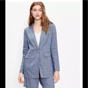 LAST CHANCE LOFT linen  blazer